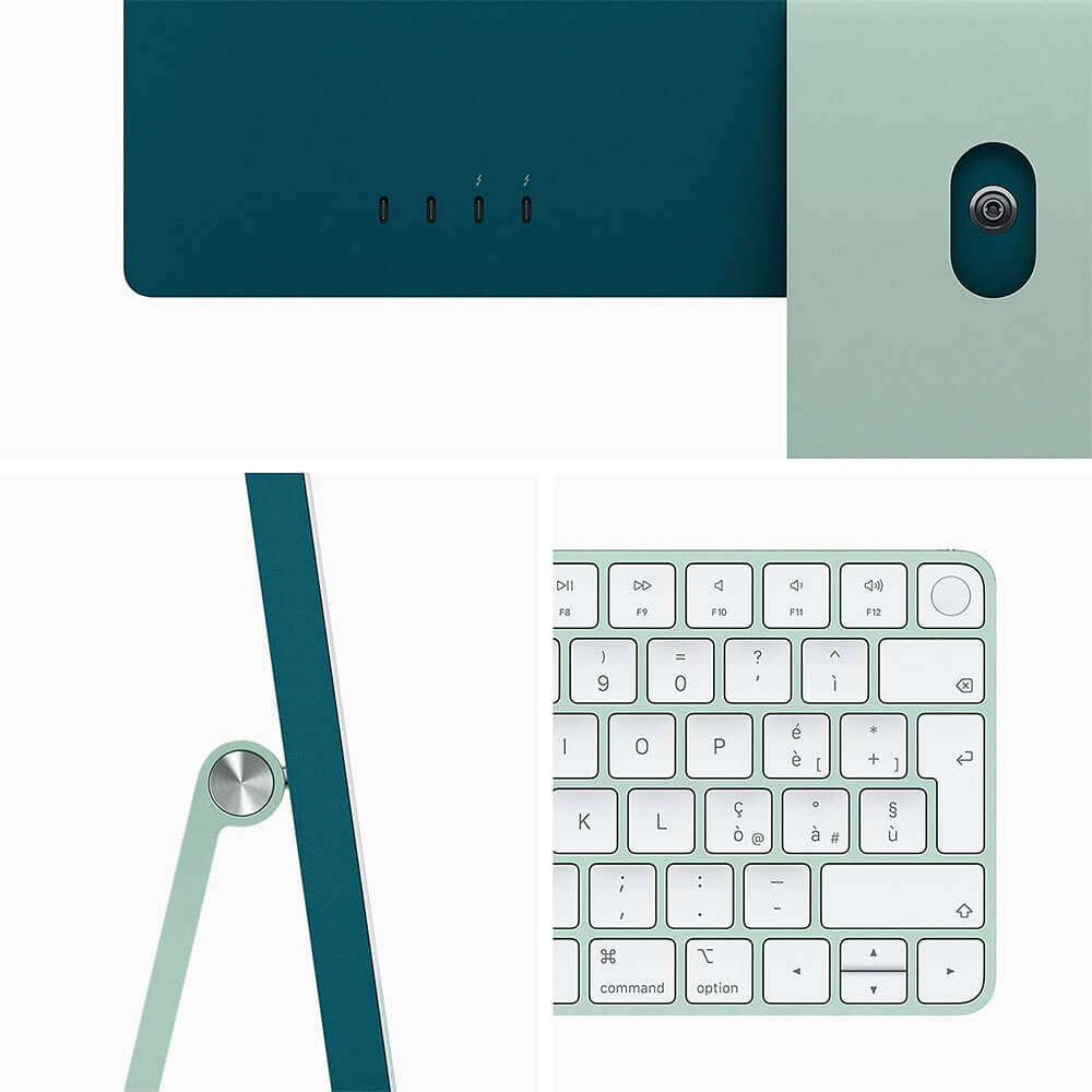 Apple iMac 24″ con Chip M1 Verde dettagli