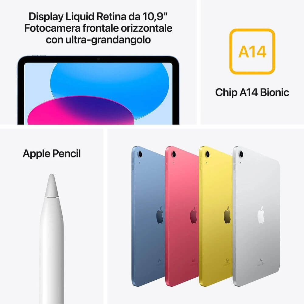 Apple iPad 10.9" (10ª generazione) Wi-Fi 256GB Argento