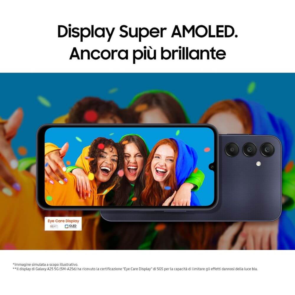 Samsung Galaxy A25 6-128GB 5G Black Blue