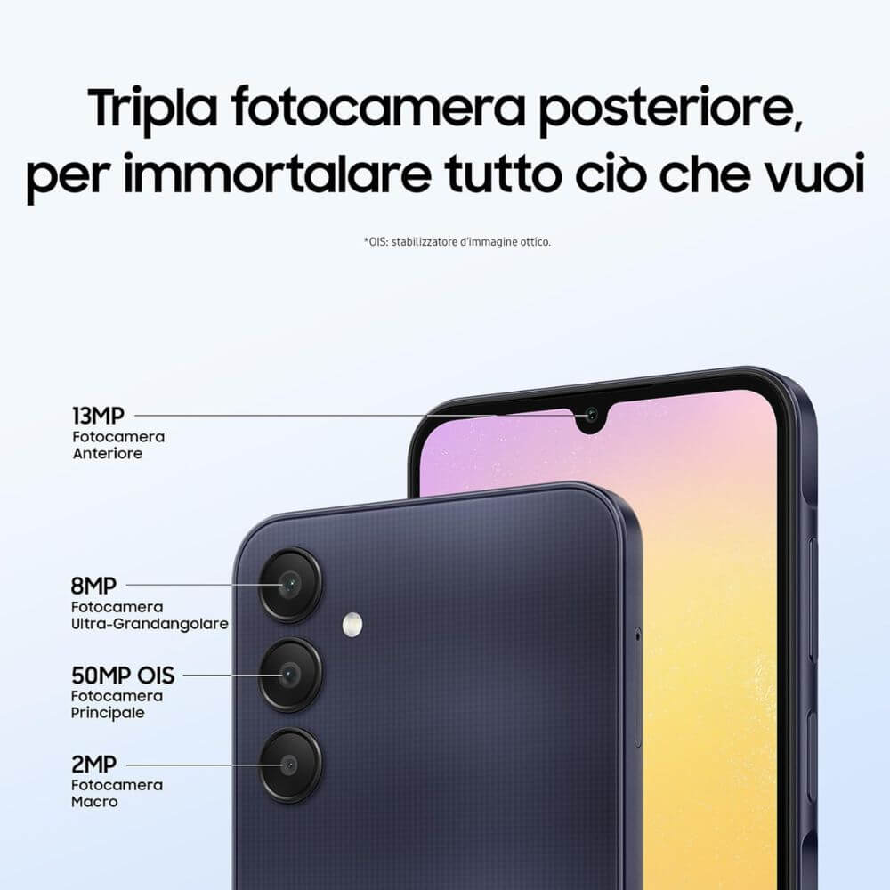 Samsung Galaxy A25 6-128GB 5G Black Blue
