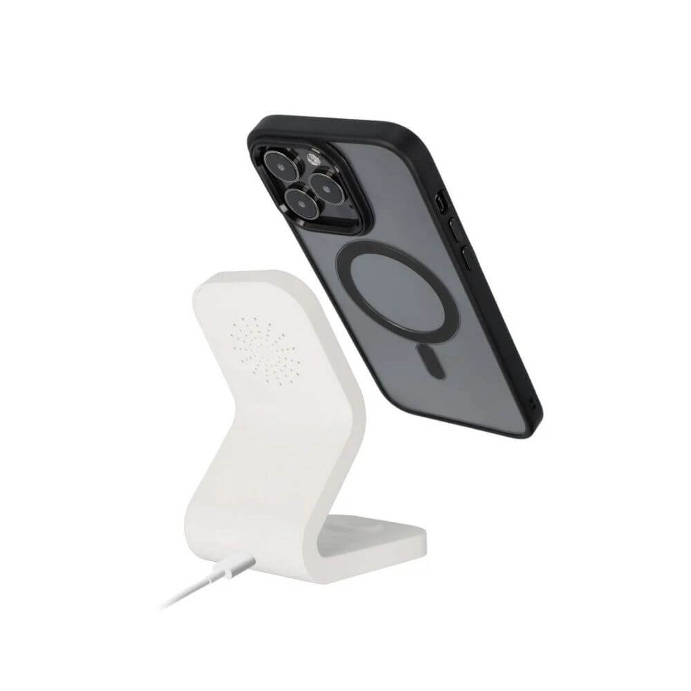 Custodia Color Edge Mag Cover compatibile con MagSafe per iPhone 16 Pro Nera