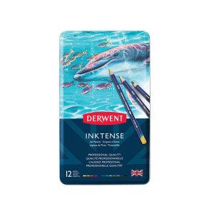 Matite colorate Inktense set da 12 Derwent