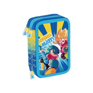 Astuccio Ninna e Matti Triplo Completo Azzurro